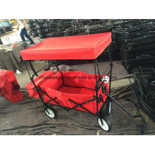Red Color Handy Wagon with Canopy